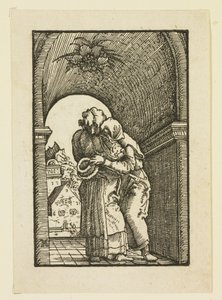 Joachim omhelst St. Anne door Albrecht Altdorfer